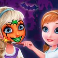 Игра Холодные Сестры: Хеллоуинский Макияж